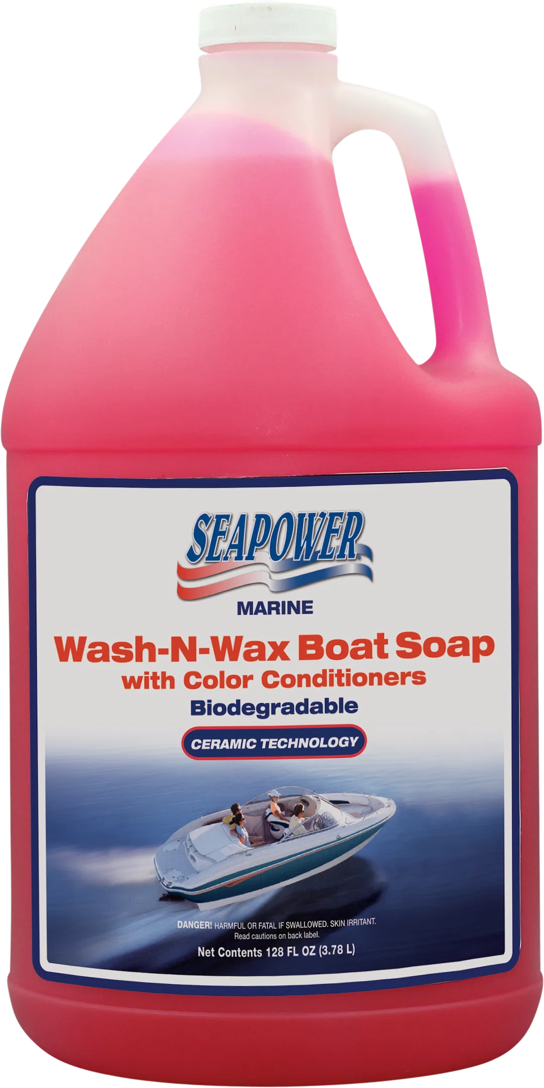 SWS-128 – T.R. INDUSTY Boat Wash, Liquid 128 Ounce Jug With Carnauba Wax And Color Conditioners Single